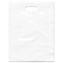 Пакет ПВД 40*50 белый  с логотипом (нанесение логотипа на пакеты)