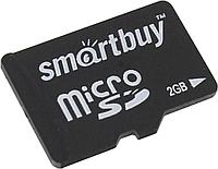 Micro SD карта памяти Smartbuy 2GB без адаптеров арт SB2GBSD-00