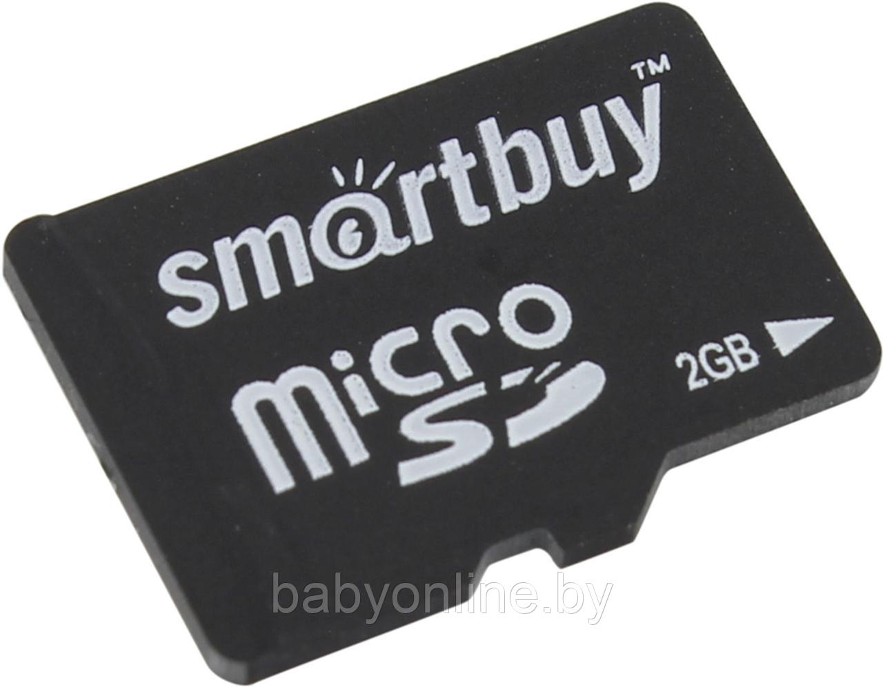 Micro SD карта памяти Smartbuy 2GB без адаптеров арт SB2GBSD-00 - фото 1 - id-p184774323