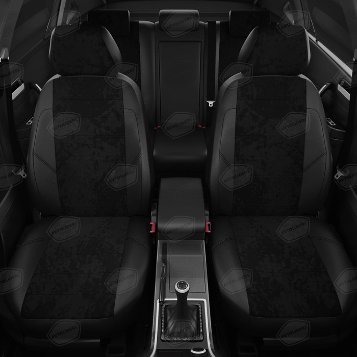 Авточехлы для BMW 3 (F-30) с 2011-н.в. хэтчбек Заднее сиденье единое, спинка 3 секции, задний подлокотник - фото 3 - id-p184750578