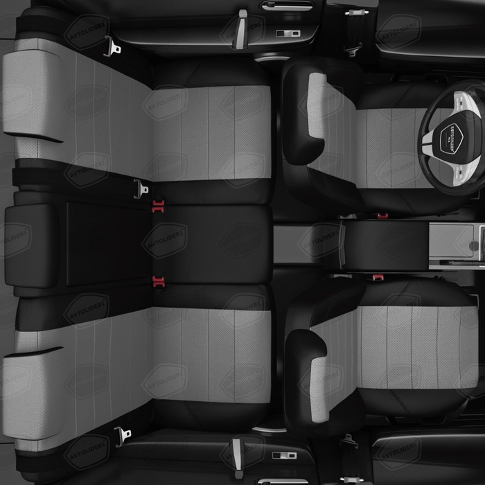 Авточехлы для Chery Tiggo 5 с 2016-н.в. джип Рестайлинг. Задняя спинка и сиденье 40 на 60, задний подлокотник - фото 8 - id-p184750616