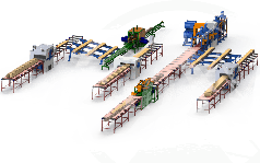 Линия для распиловки среднего леса №3