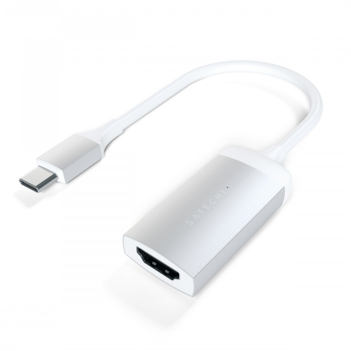 Satechi Aluminum Type-C to HDMI Adapter 4K 60Hz Silver ST-TC4KHAS