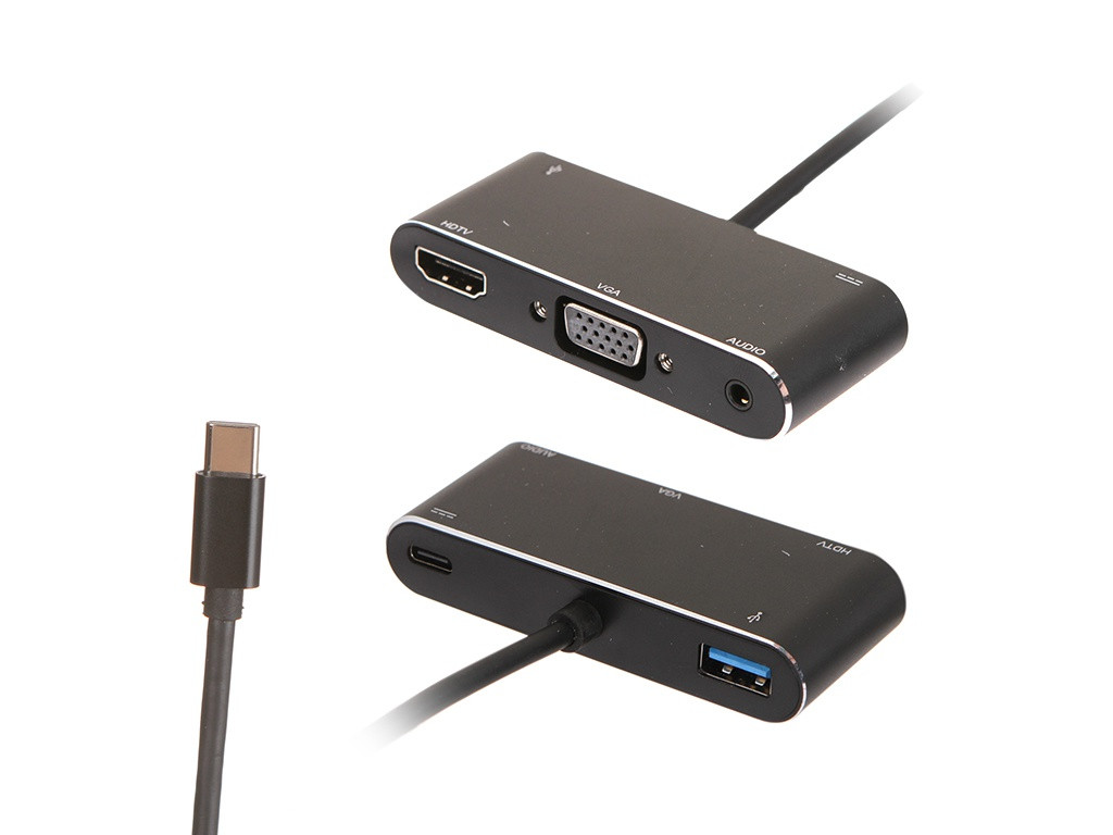 ATcom Type-C - HDMI/VGA/USB 10cm AT2810
