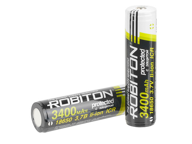 18650 - Robiton 3400mAh 3.4/Li18650 PK1 (1 штука) 12387
