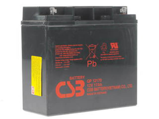 CSB GP-12170 12V 17Ah клеммы B3 (под болт М5 с гайкой)