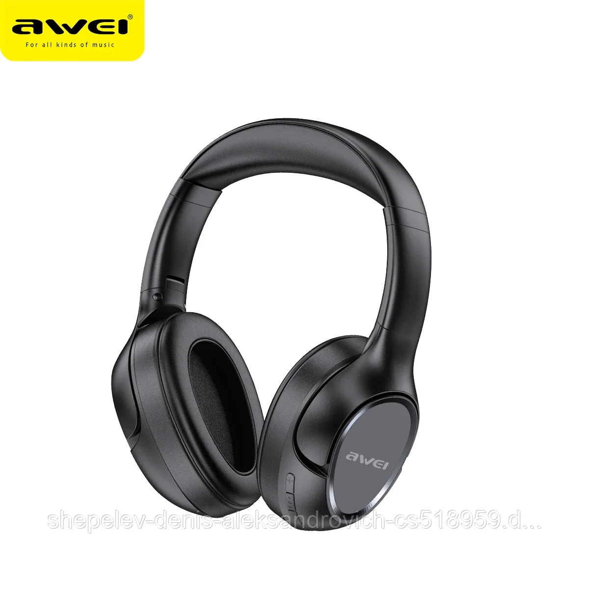 Беспроводные стерео наушники AWEI A770BL Черные