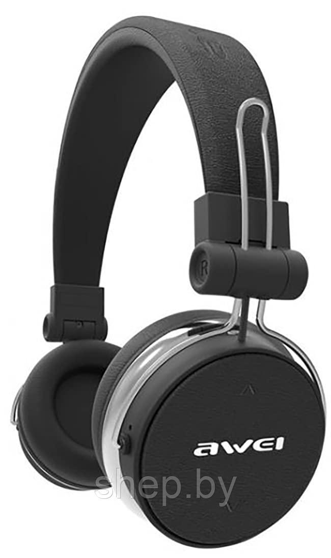 Bluetooth стерео-наушники Awei A790 BL (Bluetooth, AUX, MP3, Mic) Черные - фото 4 - id-p184785770