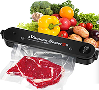 Вакуумный упаковщик (запайщик) продуктов Vacuum Sealer S (2 режима работы +10 пакетов в подарок)