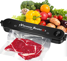 Вакуумный упаковщик (запайщик) продуктов Vacuum Sealer S (2 режима работы +5 пакетов в подарок)