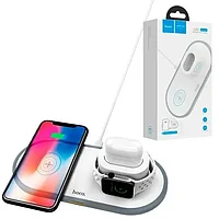 Зарядная станция HOCO CW21 3 в 1 для iPhone Watch AirPods белый