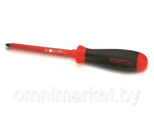 Отвертка "+" №0 75мм диэлектрическая PH TOPTUL