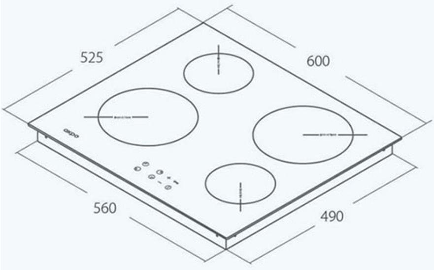 Индукционная варочная панель Akpo PIA 6082501 - фото 3 - id-p184801284