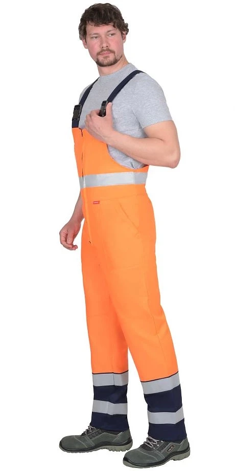 Костюм "Терминал-3-РОСС" куртка, п/к оранжевая с темно-синим - фото 4 - id-p184802576