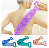 Мочалка-скрабер силиконовая, массажная Silics Gil Bath Towel МИКС цветов, фото 6