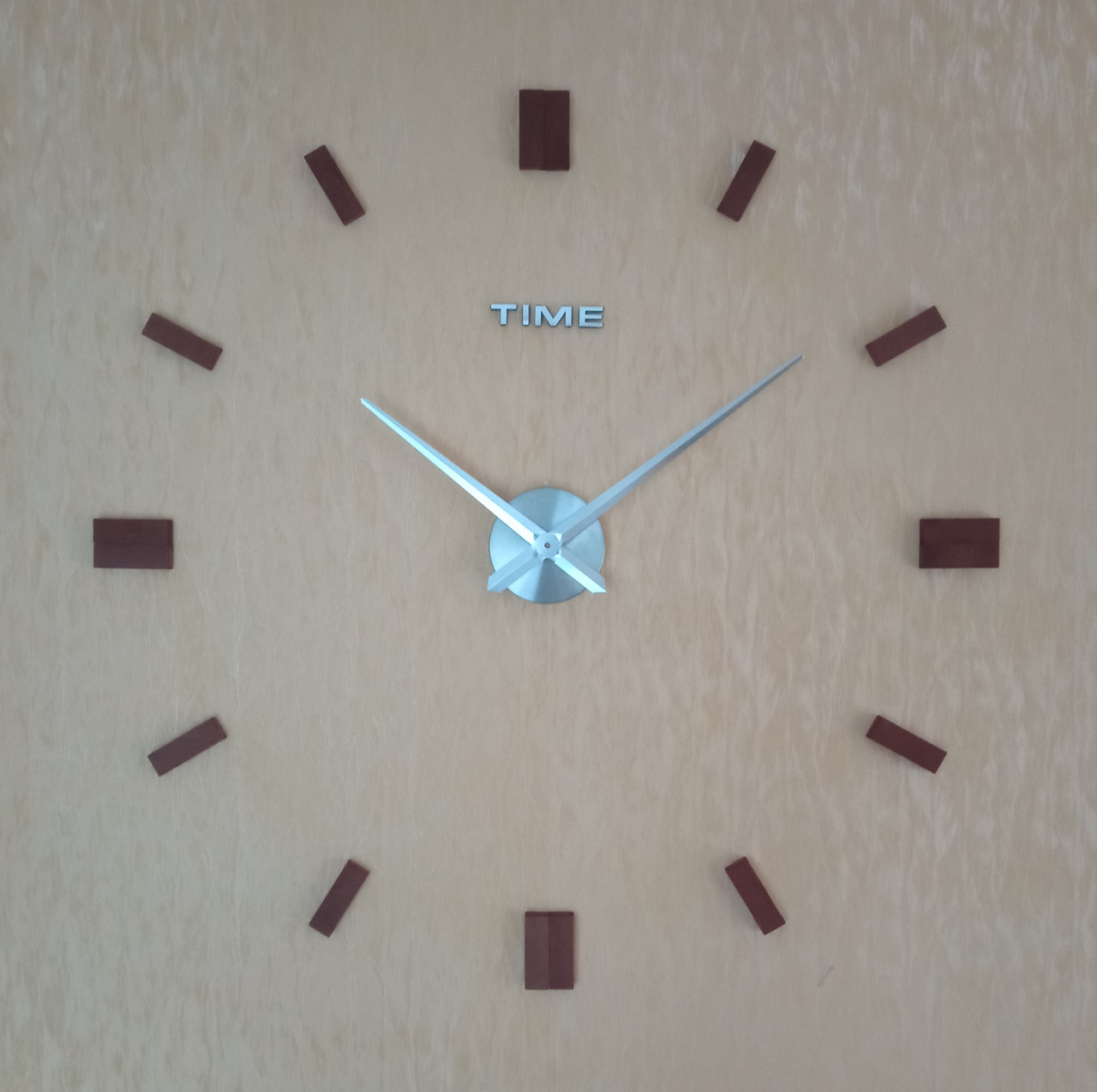 Настенные часы DIY Clock "Сделай сам" диаметр от 80 см.(деревянные черточки)