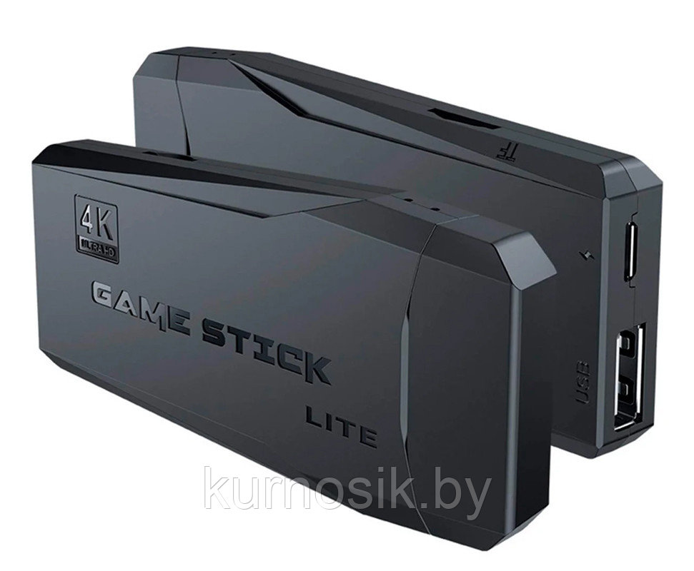Игровая приставка Game Stick Lite 4К HDMI 20000+ игр 2 беспроводных джойстика с Flash картой 64Gb - фото 4 - id-p184807669