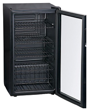 Шкаф холодильный со стеклом COOLEQ TBC-85 ЧЕРНЫЙ - фото 1 - id-p184807854