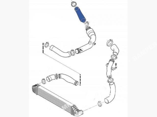 Патрубок интеркулера Volvo V30, V40, S40, XC70, C30, V60, S60, XC60, V70, S80 (2010-)))