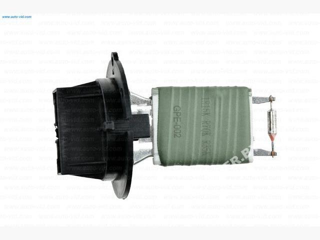 Сопротивление вентилятора печки Peugeot 307 (00-) - 5 пинов.,,Оригинальные номера: 6450JP, 9636618080