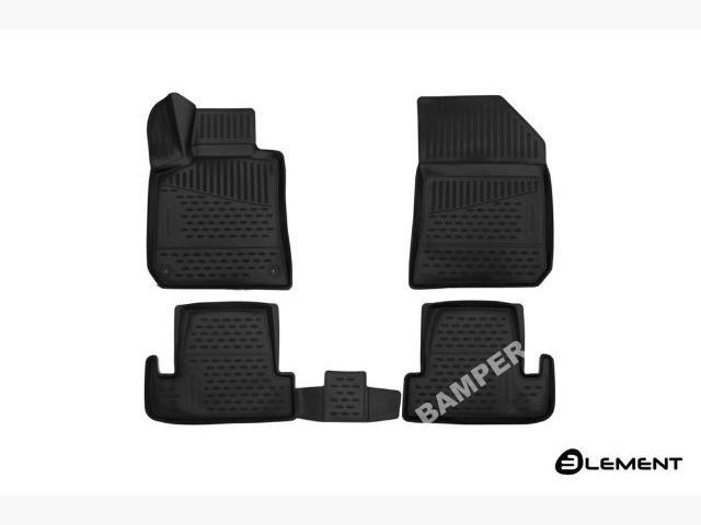 Коврики 3D в салон PEUGEOT 308, 2014-&amp,amp,amp,amp,amp,amp,gt,, 4 шт. (полиуретан) Element(Novline). Новые.