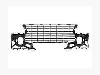 Передняя черная решетка в бампере с отверстиями для накладок Peugeot 307 (3_) 2005-2007 Новая!