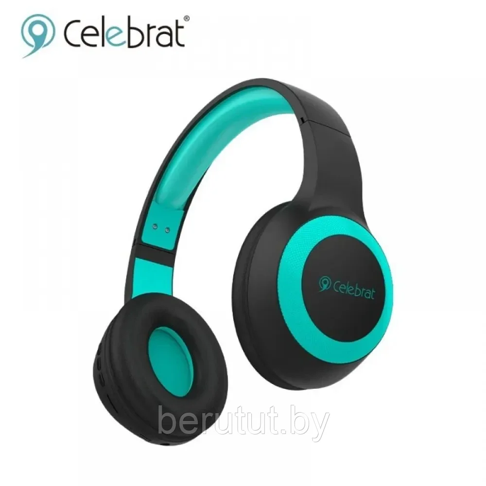 Беспроводные наушники / Bluetooth гарнитура / CELEBRAT A23 (беспроводные басовые наушники) Бирюзовый - фото 1 - id-p184811835