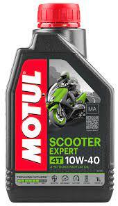 Масло Motul SCOOTER EXPERT 4T 10W40 MA моторное, полусинтетическое для четырехтактных двигателей скутеров, 1