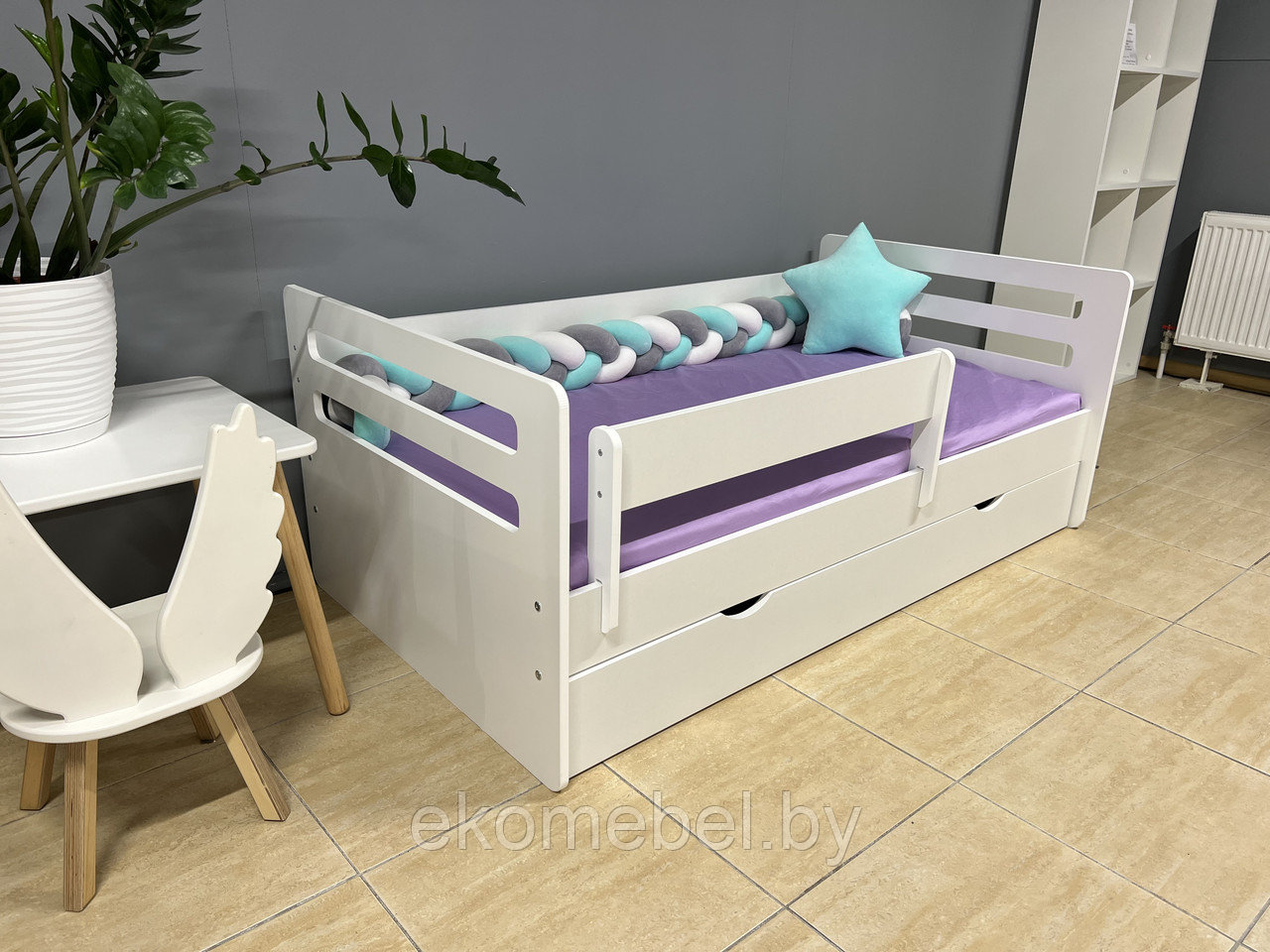 Кровать с бортиком "Багдад" (80х160 см) МДФ