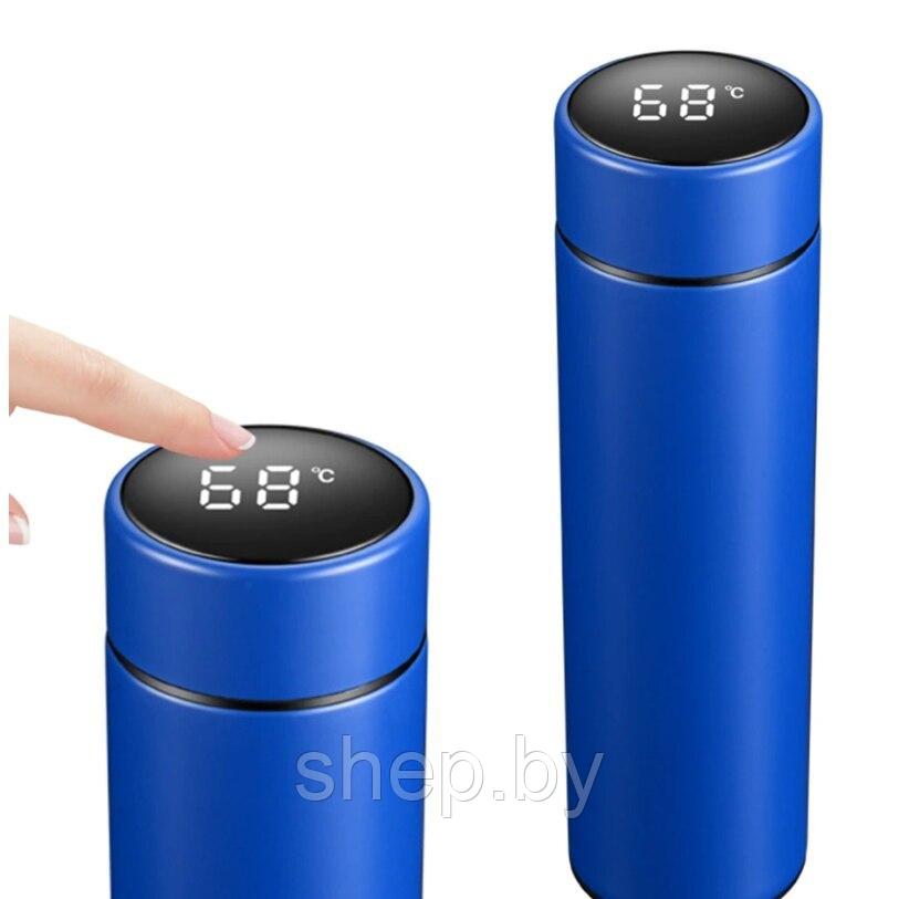 Термос PERFEO для напитков с термомертом, ситечком, объем 0,45 л., синий (PF_C3718) - фото 2 - id-p184823198