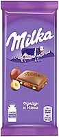 Шоколад МОЛОЧНЫЙ MILKA 85г. С ФУНДУКОМ И ИЗЮМОМ