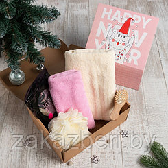 Подарочный набор новогодний Этель "Котик" полотенце