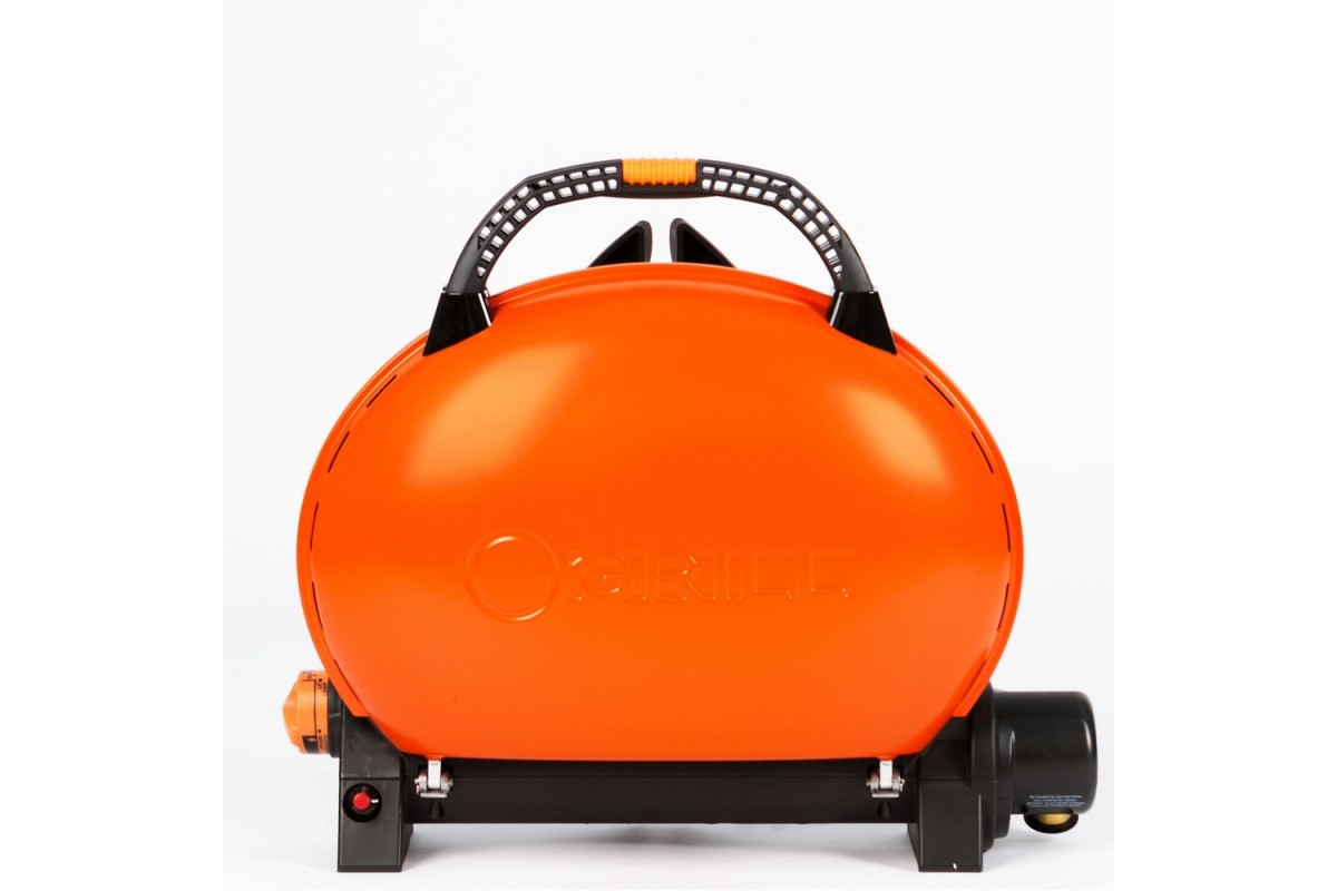 Портативный газовый гриль O-grill 500 оранжевый (в комплекте адаптер тип А) - фото 1 - id-p184823469