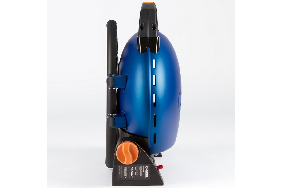 Портативный газовый гриль O-grill 500 синий (в комплекте адаптер тип А) - фото 4 - id-p184823593