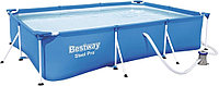 Бассейн каркасный Bestway 56411 Steel Pro 300x201x66см + фильтр-насос