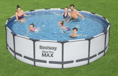 Бассейн каркасный Bestway Steel Pro MAX 457х107см (фильтр-насос, лестница, чехол) 56488 - фото 5 - id-p181534373