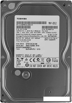 Жесткий диск Toshiba DT01ACA 1TB (DT01ACA100), фото 2