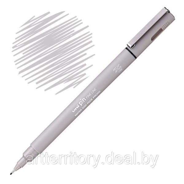 Ручка-лайнер UNI-PIN 200(S) (0.1мм, светло-серая) - фото 1 - id-p184809390