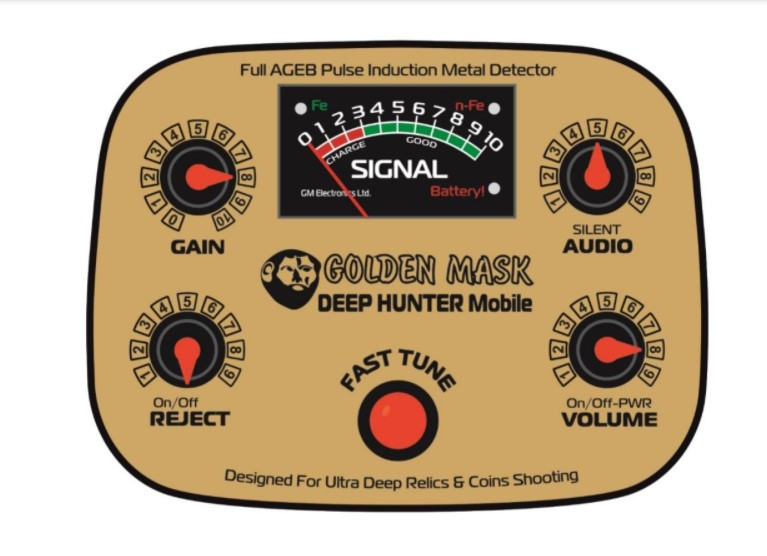 Глубинный металлоискатель Golden Mask Deep Hunter Mobile с катушкой 28x42 - фото 2 - id-p184828562