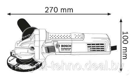 Угловая шлифмашина Bosch GWS 750-125 Professional 060139400B - фото 3 - id-p184828578