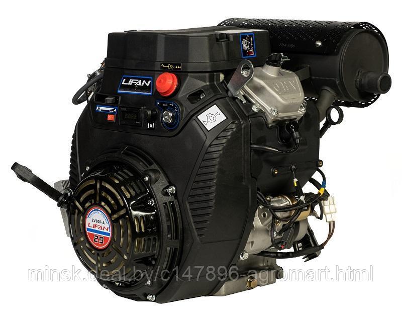Двигатель Lifan LF2V80F-A, 29 л.с. D25, 20А, датчик давл./м, м/радиатор, счетчик моточасов - фото 3 - id-p165465299
