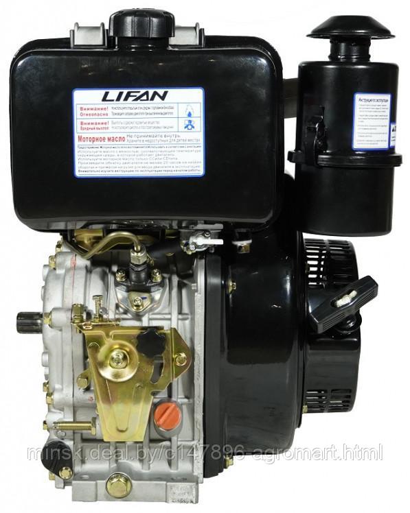 Двигатель Lifan Diesel 188FD D25, 6A шлицевой вал for 1300D - фото 7 - id-p180114103
