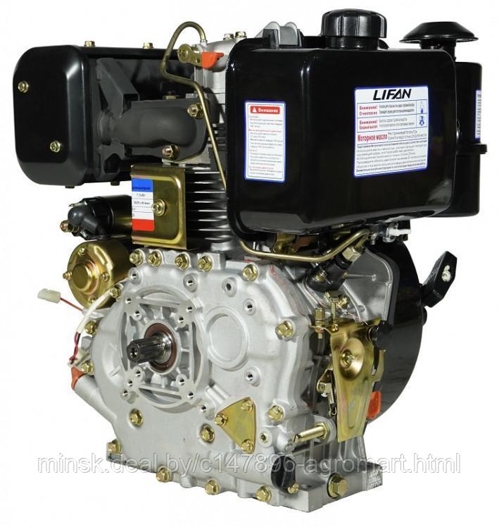 Двигатель Lifan Diesel 188FD D25, 6A шлицевой вал for 1300D - фото 9 - id-p180114103