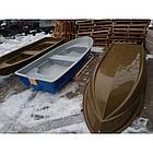 Стеклопластиковая лодка Стелс 315 серо/синяя, фото 5