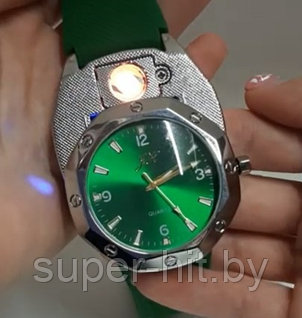 Подарочные часы с зажигалкой USB Watch Lighter (отвертка и сменный нагреватель в комплекте), фото 2