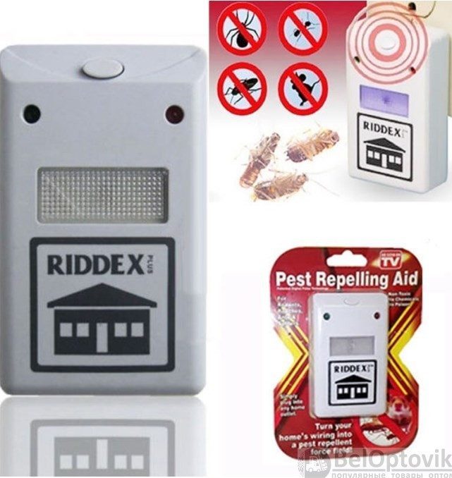 Отпугиватель грызунов, насекомых, тараканов Riddex Plus Repelling Aid - фото 3 - id-p109394715