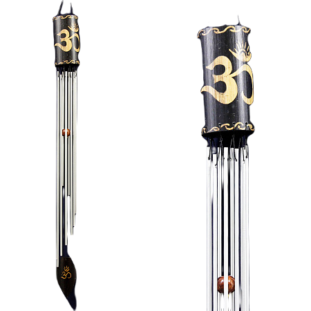 Музыка ветра бамбук и металл 10 палочек с ниткой - фото 1 - id-p184833074
