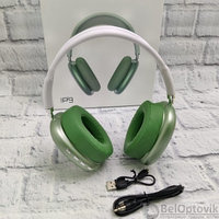 Беспроводные Hifi 3.0 наушники Stereo Headphone P9 аналог Aple AirPods Max Зеленый