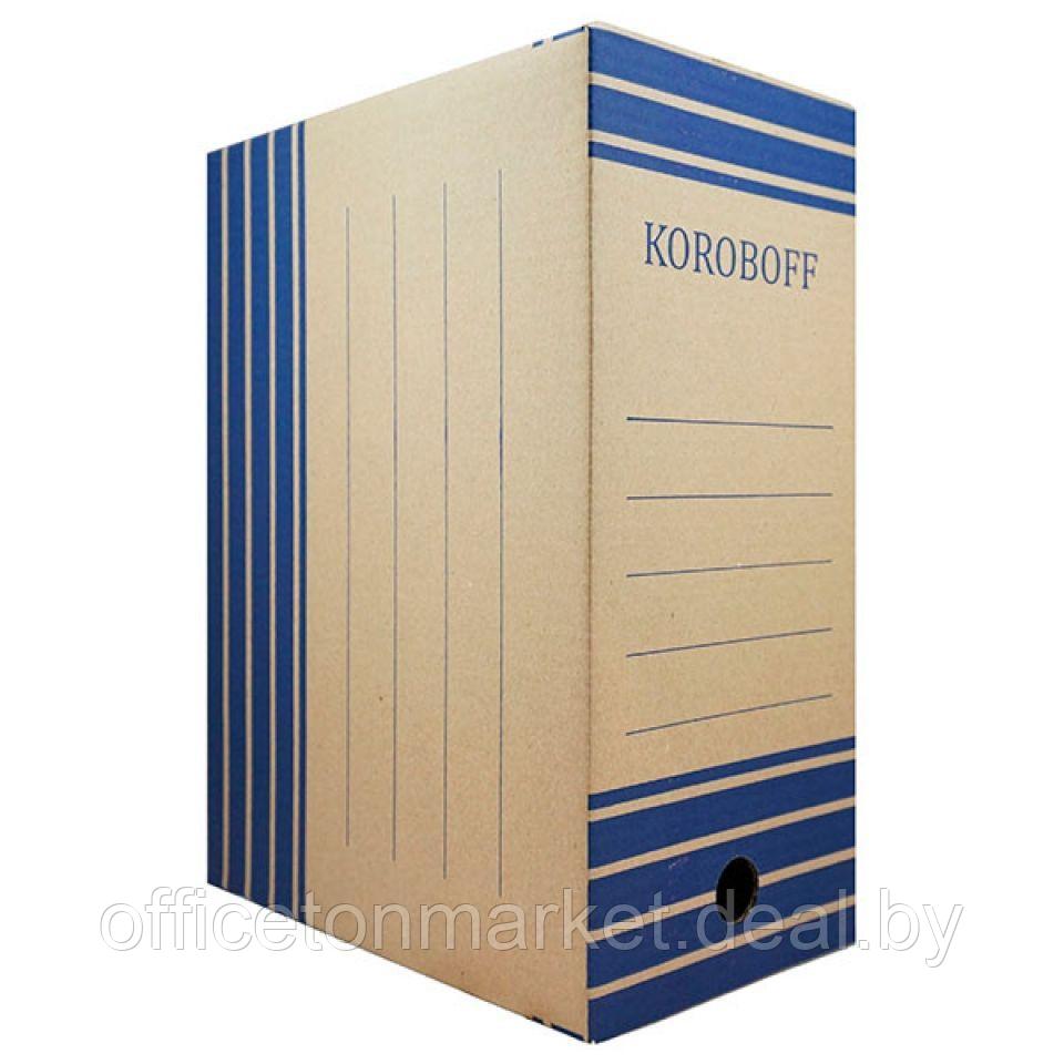 Коробка архивная "Koroboff", 80x322x240 мм, синий - фото 4 - id-p137120169