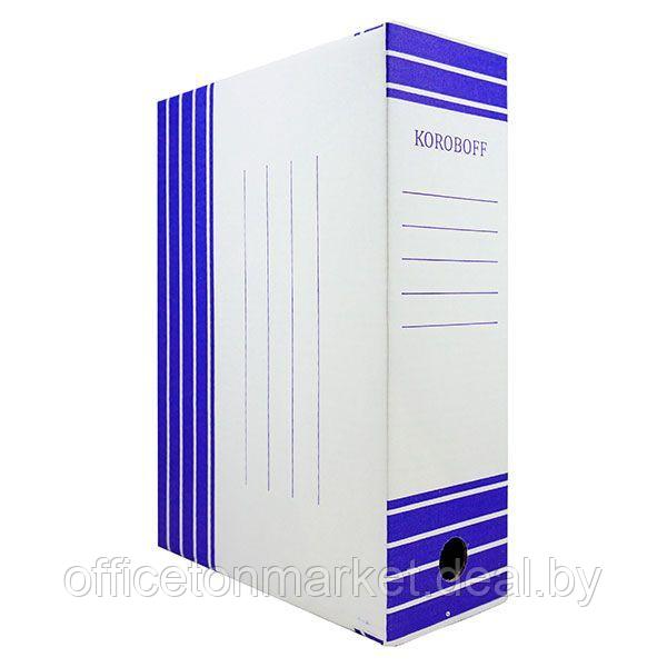 Коробка архивная "Koroboff", 100x322x240 мм, синий - фото 1 - id-p137120171